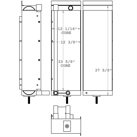 271044 - Timbco 425 Feller Buncher Oil Cooler Oil Cooler