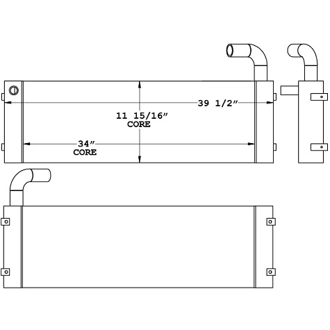 271046 - Hitachi Zaxis135 Hydraulic Oil Cooler Oil Cooler