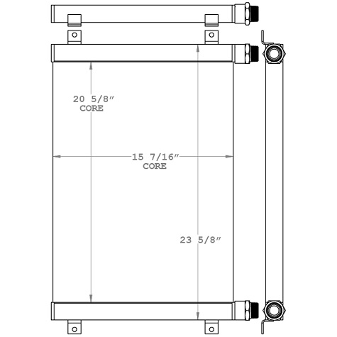 271048 - Tractor Hydraulic Oil Cooler Oil Cooler