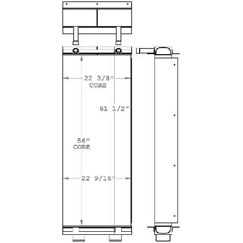 271050 - Mobile Fracking Hydration Unit Oil Cooler Oil Cooler