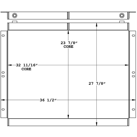 271057 - Champion 726AVPH Grader Oil Cooler Oil Cooler