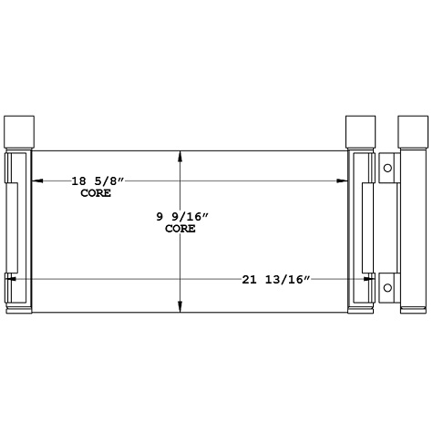 271058 - Kawasaki 60Z Wheel Loader Oil Cooler Oil Cooler