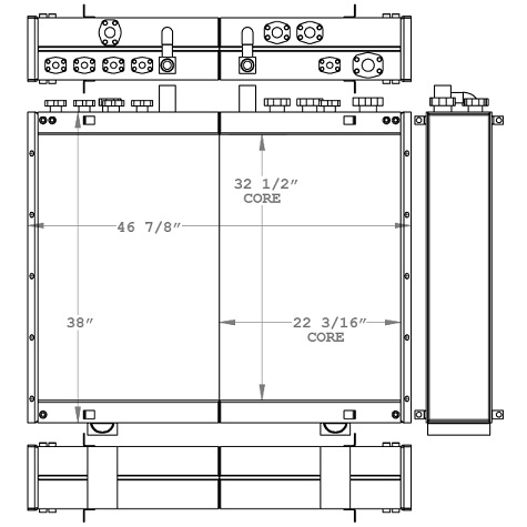 271060 - Seismic Fracking Truck Oil Cooler Oil Cooler