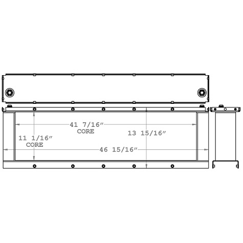 271073 - Gleaner R72 Hydraulic Oil Cooler Oil Cooler