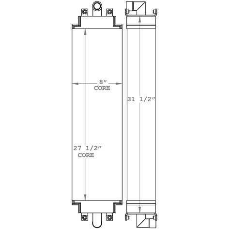 271078 - Case 1155E Oil Cooler Oil Cooler