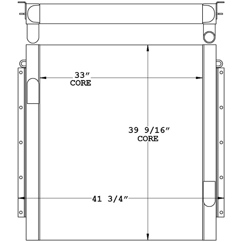 271079 - Mitsubishi MS380-2 Excavator Hydraulic Oil Cooler Oil Cooler