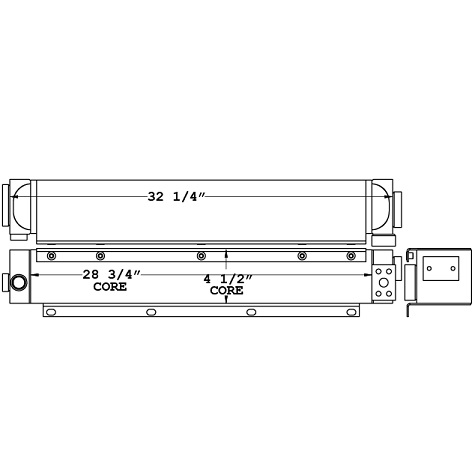 271085 - John Deere 550G Oil Cooler Oil Cooler