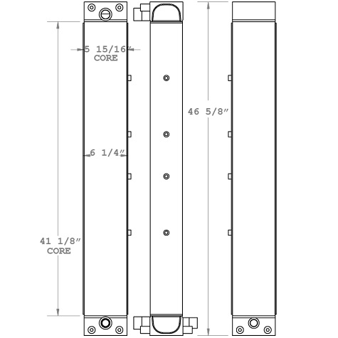 271091 - Daewoo / Doosan MEGA 250-V Excavator Oil Cooler Oil Cooler