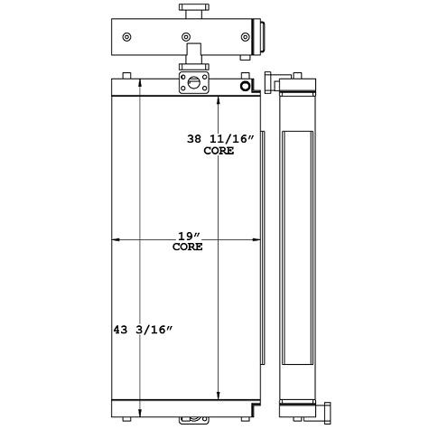 271095 - Volvo EC300D Excavator Hydraulic Oil Cooler Oil Cooler