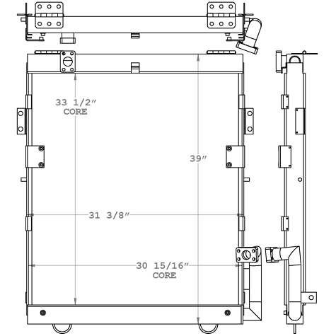 271097 - Volvo 210 Excavator Hydraulic Oil Cooler Oil Cooler