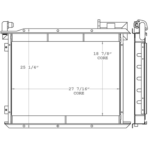 271099 - Komatsu PC128U Hydraulic Oil Cooler Oil Cooler