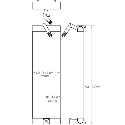 271101 - Case CX130 Hydraulic Oil Cooler Oil Cooler