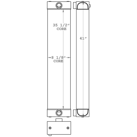 271109 - Extec IC-13 Rock Crusher Oil Cooler Oil Cooler