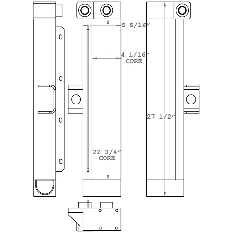 271122 - Kalmar Ottawa T2 Yard Truck Oil Cooler Oil Cooler