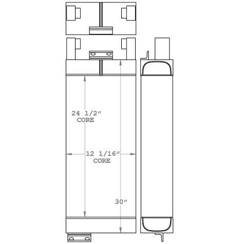 271125 - Refuse Truck Hydraulic Oil Cooler Oil Cooler