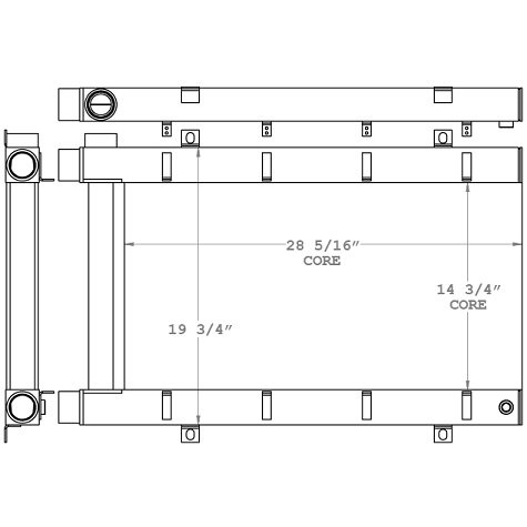 271133 - Skidder Hydraulic Oil Cooler Oil Cooler