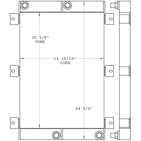 271135 - John Deere Excavator Oil Cooler Oil Cooler