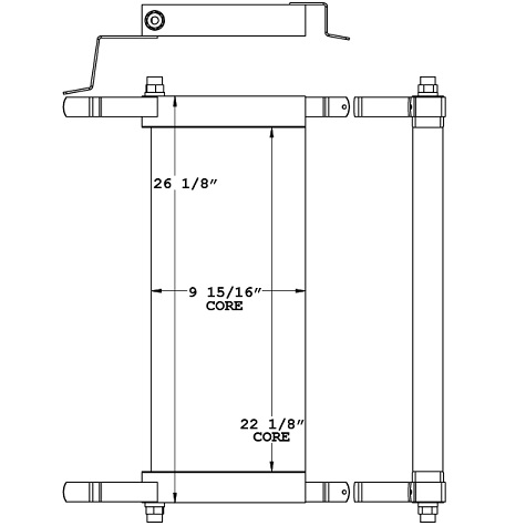 271136 - Bobcat 773 Loader Hydraulic Oil Cooler Oil Cooler