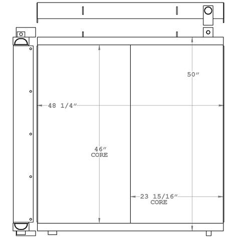 271153 - 1900 Power Crane Hydraulic Oil Cooler Oil Cooler