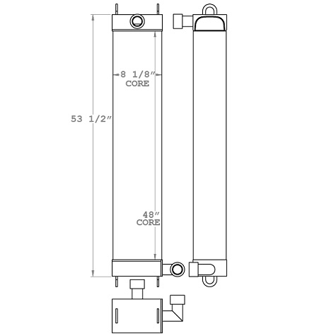 271158 - Kawasaki Wheel Loader Oil Cooler Oil Cooler