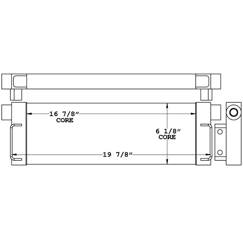 271163 - Komatsu Moto Grader Axel Oil Cooler Oil Cooler