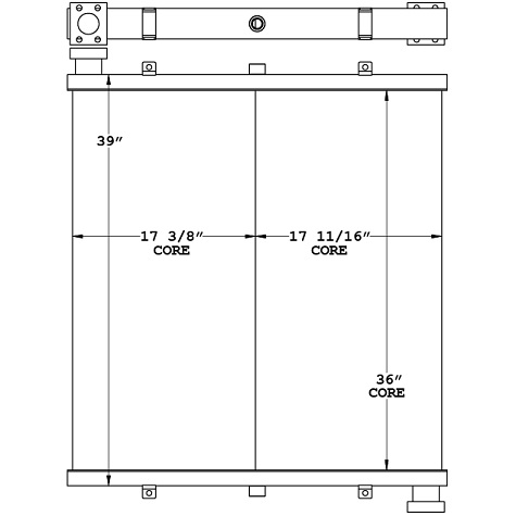 271164 - Manitowoc 777 Crane Oil Cooler Oil Cooler