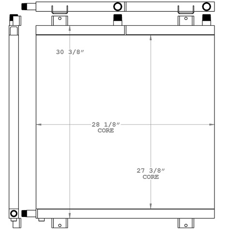 271167 - Amcon 270 Port Winch Hydraulic Oil Cooler Oil Cooler