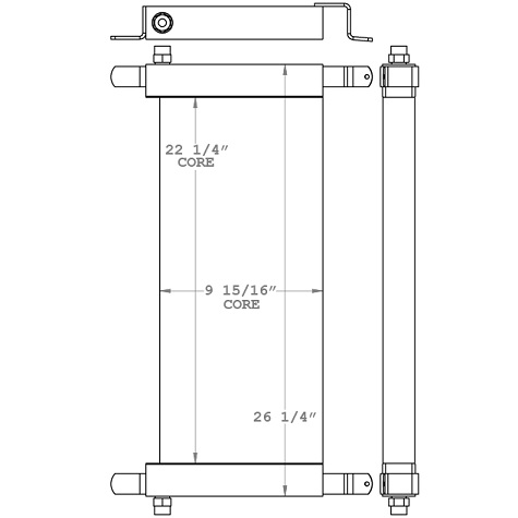 271168 - Bobcat Skidsteer Hydraulic Oil Cooler Oil Cooler