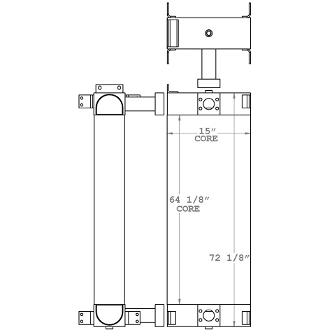 271171 - Schramm 450 WS Roto Driller Oil Cooler Oil Cooler