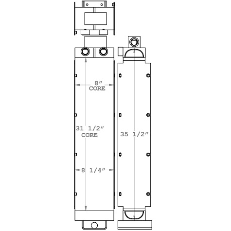 271176 - M-B Snow Blower Oil Cooler Oil Cooler