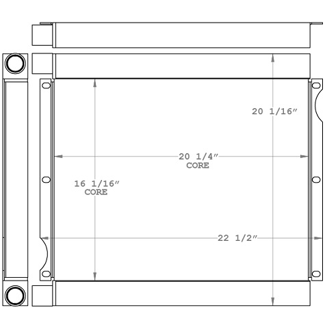 271178 - New Holland LS190 Skidsteer Oil Cooler Oil Cooler