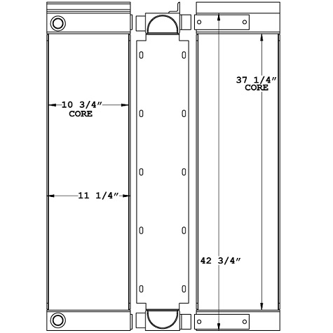 271180 - John Deere 750J Oil Cooler Oil Cooler