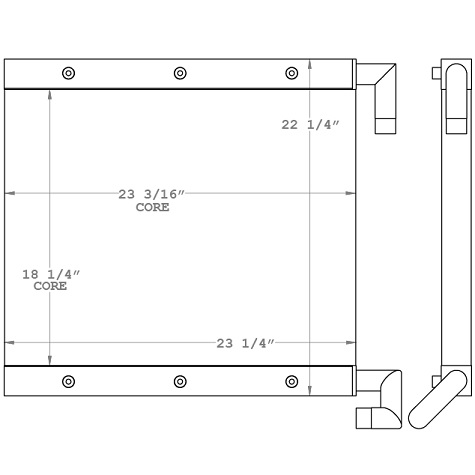 271181 - John Deere 190 Excavator Oil Cooler Oil Cooler