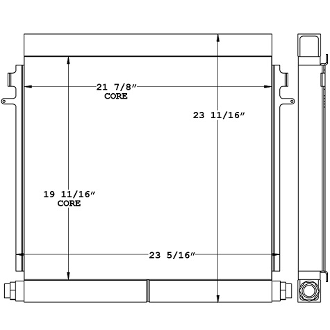 271183 - Volvo MC90B & MC110B Oil Cooler Oil Cooler