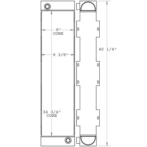 271185 - John Deere 650J Oil Cooler Oil Cooler