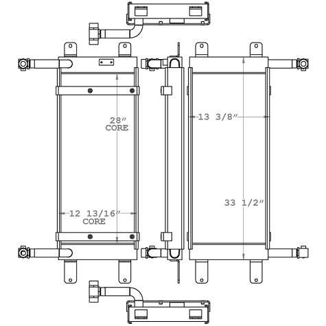 271198 - Hyudai HL757 Hydraulic Oil Cooler Oil Cooler