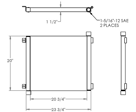 271205 - JLG 6036 Transmission Oil Cooler Oil Cooler