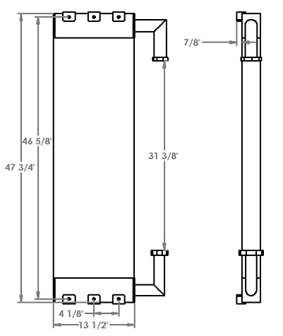 271207 - Hitachi ZAXIS 160LC-6N Hydraulic Oil Cooler Oil Cooler