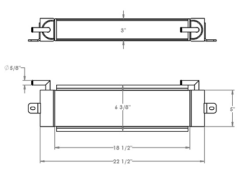 271210 - New Holland F104B Motor Grader Oil Cooler Oil Cooler