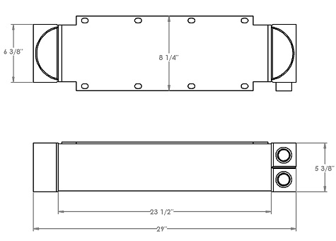 271212 - Spartan Fire Truck Transmission Oil Cooler Oil Cooler