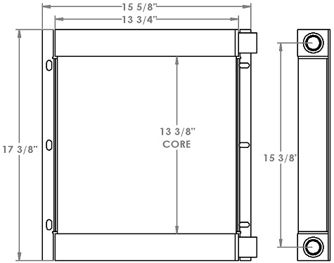 271214 - JCB 406 Oil Cooler Oil Cooler