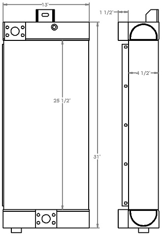 271217 - Industrial Oil Cooler Oil Cooler