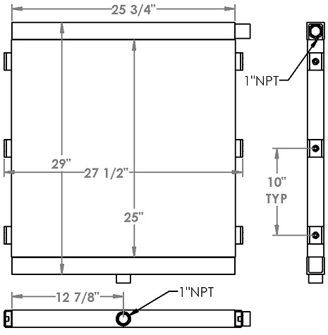 271218 - Case Crane Oil Cooler Oil Cooler