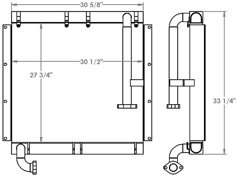 271222 - Doosan / Daewoo SL140-LC Oil Cooler Oil Cooler