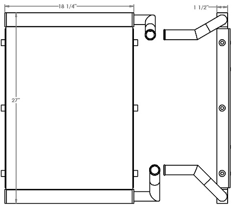 271225 - Hyundai R55-9 Excavator Oil Cooler Oil Cooler