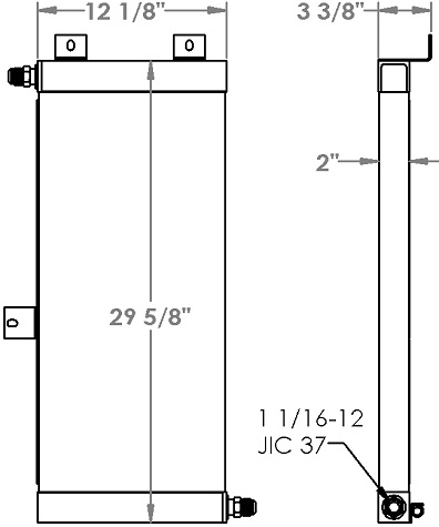 271226 - Case 721B Wheel Loader Oil Cooler Oil Cooler