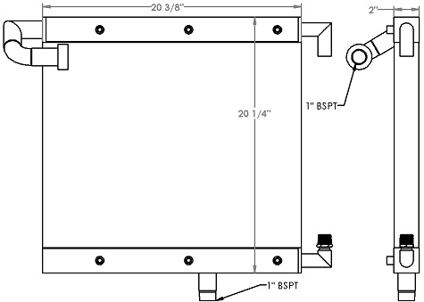 271227 - Industrial Oil Cooler Oil Cooler