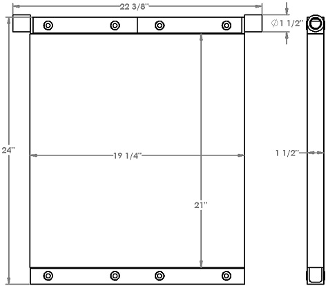 271238 - Industrial Oil Cooler Oil Cooler