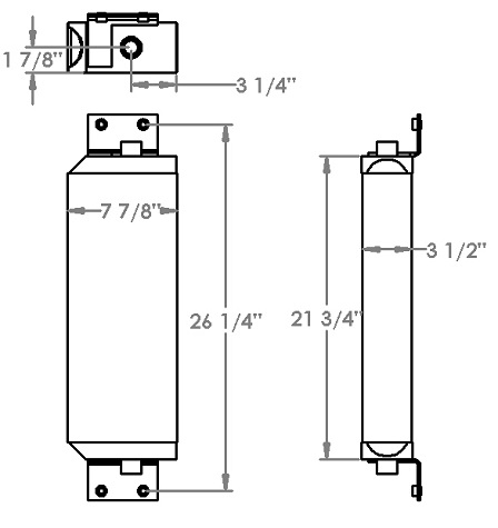 271244 - Elgin Sweeper Oil Cooler Oil Cooler