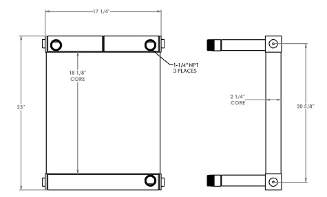 271248 - Industrial Oil Cooler Oil Cooler